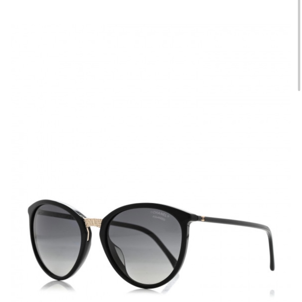 Chanel Black Acetate Butterfly Sunglasses Winter